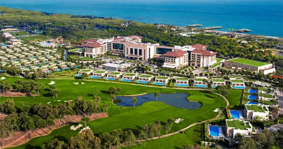 Regnum Carya Resort Luftaufnahme